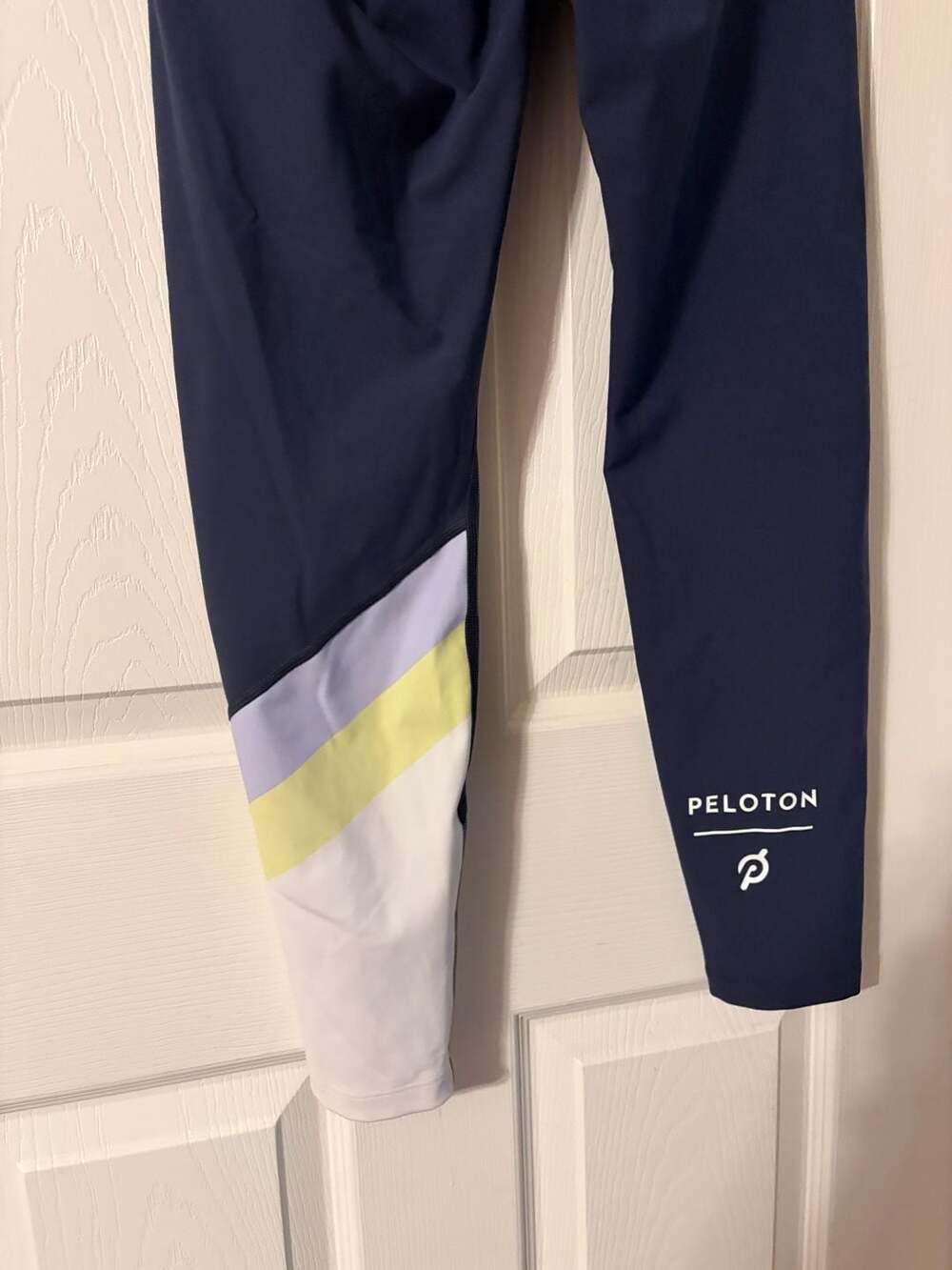 Peloton Navy Colorblock High-Waisted Leggings Size M